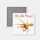 Riesenpazifischer Oktopus Magnet (Vorderseite/Rückseite)