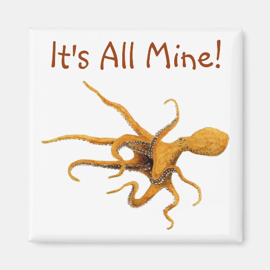 Riesenpazifischer Oktopus Magnet (Vorne)