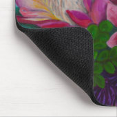 Riesenproteas und orangefarbene Rose Mousepad (Ecke)