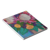 Riesenproteas und orangefarbene Rose Notizblock (angewinkelt)