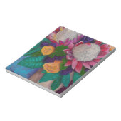 Riesenproteas und orangefarbene Rose Notizblock (Rotiert)