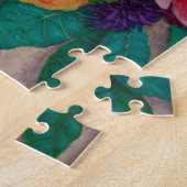 Riesenproteas und orangefarbene Rose Puzzle (Seite)