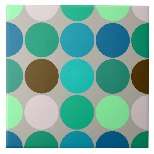 Riesenpunkte aus der Mitte des Jahrhunderts, türki Fliese (Vorderseite)