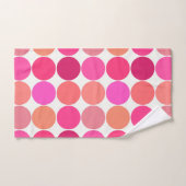 Riesenpunkte des Mittelalters, Fuchsia Pink und Ko Badhandtuch Set (Handtuch)