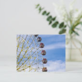 Riesenrad am Himmel Postkarte (Stehend Vorderseite)