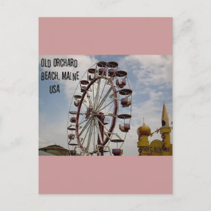 Riesenrad am Palace Playland Old Orchard Beach Postkarte