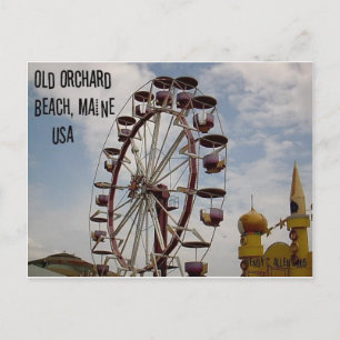 Riesenrad am Palace Playland Old Orchard Beach Postkarte