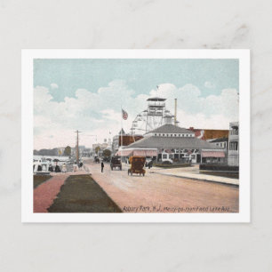 Riesenrad, Asbury Park, NJ 1908 Vintage Postkarte