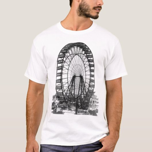 Riesenrad-Chicago-Weltausstellung T-Shirt (Vorderseite)