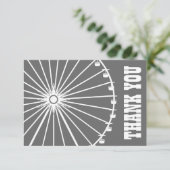 Riesenrad danken Ihnen zu kardieren Dankeskarte (Stehend Vorderseite)