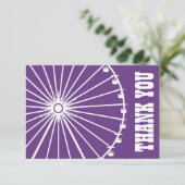 Riesenrad danken Ihnen zu kardieren (dunkles Dankeskarte (Stehend Vorderseite)