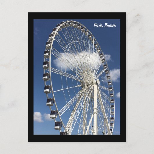 Riesenrad-Fahrt in Paris Postkarte (Vorderseite)