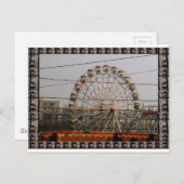 Riesenrad fährt New Delhi Indien Motorenfestivals Postkarte (Vorne/Hinten)