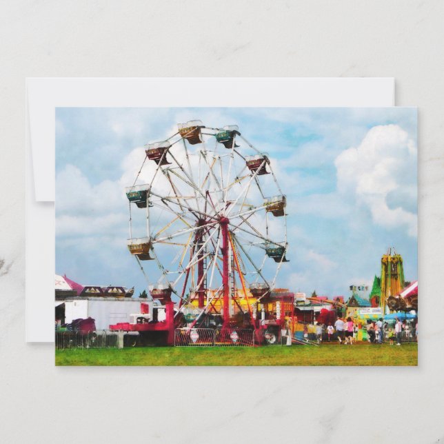 Riesenrad gegen den blauen Himmel (Vorderseite)