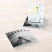 Riesenrad Glasuntersetzer (Schrägansicht)