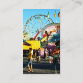 Riesenrad in der Ferne Visitenkarte (Rückseite)