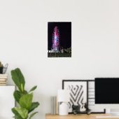 Riesenrad in der Nacht Poster (Heimbüro)