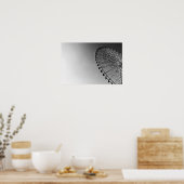 Riesenrad in Schwarz und Weiß Poster (Küche)