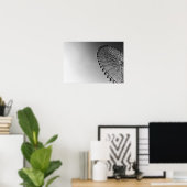 Riesenrad in Schwarz und Weiß Poster (Heimbüro)