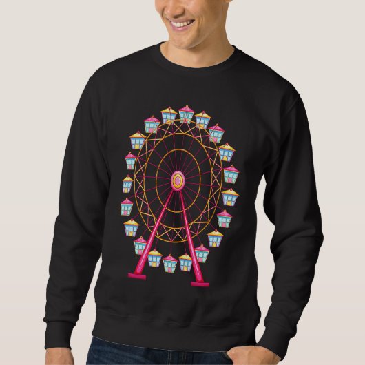 Riesenrad Männer Frauen Kinder Sweatshirt (Vorderseite)