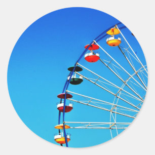 Riesenrad Runder Aufkleber