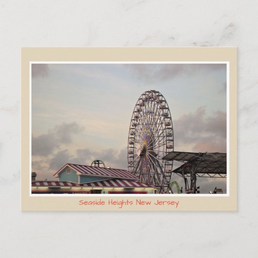 Riesenrad Seaside Heights Postkarte (Vorderseite)