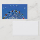 Riesenrad- und Karnevalsfahrten Visitenkarte (Vorne/Hinten)