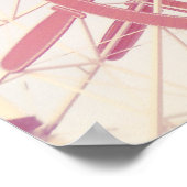 Riesenrad und Palmen Poster (Ecke)