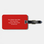 Riesenrad und Rolle Untersetzer Foto individuelle Gepäckanhänger (Rückseite horizontal)