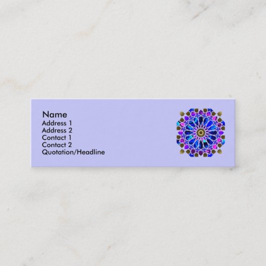 Riesenrad-Visitenkarten Mini Visitenkarte (Vorderseite)