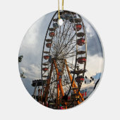 Riesenrad-Weihnachtsverzierung Keramik Ornament (Links)