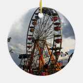 Riesenrad-Weihnachtsverzierung Keramik Ornament (Hinten)