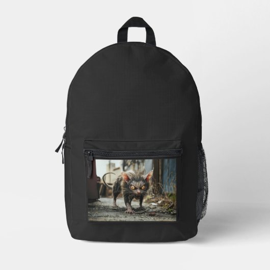 Riesenratte bedruckter rucksack (Vorderseite)