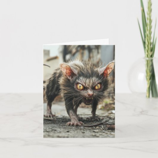 Riesenratte feiertagskarte (Vorderseite)
