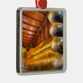 Riesenreklamation Buddha im Tempel, Wat Pho, Silbernes Ornament (Rechts)