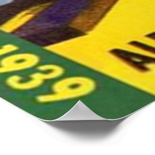 Riesenrobot Heat Ray Comic Cover Poster (Ecke)