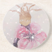 Riesenrosa-Blume Getränkeuntersetzer (Vorne)