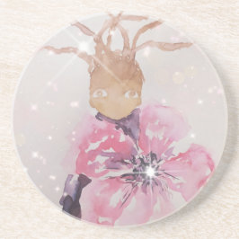 Riesenrosa-Blume Getränkeuntersetzer