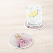 Riesenrosa-Blume Getränkeuntersetzer (Seite)