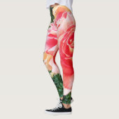 Riesenrosa Rosa nah-up Foto niedlich cooler Spaß k Leggings (Links)