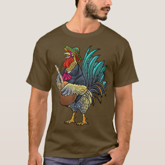 Riesenroster Gitarre Funny Chicken Gallery Playin T-Shirt