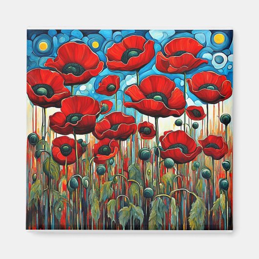 Riesenroter Poppies 2 Magnet (Vorne)