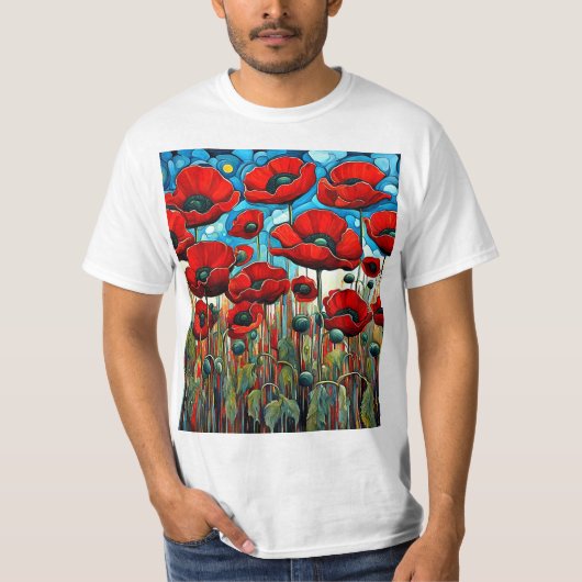 Riesenroter Poppies 2 T-Shirt (Vorderseite)