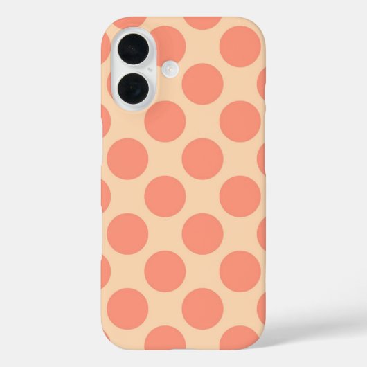 Riesenrücken-Punkte - Sherbet-Orange Case-Mate iPhone Hülle (Rückseite)