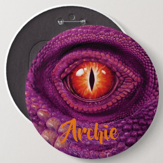 Riesenrundes Abzeichen mit Monogramm Drachenauge Button (Vorne & Hinten)