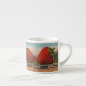 Riesens Erdbeeren Antiquität Früchte Spaß Espressotasse (Rechts)