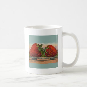 Riesens Erdbeeren Antiquität Früchte Spaß Kaffeetasse