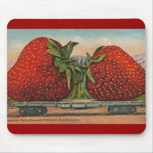 Riesens Erdbeeren Antiquität Früchte Spaß Mousepad