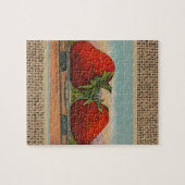 Riesens Erdbeeren Antiquität Früchte Spaß Puzzle (Horizontal)