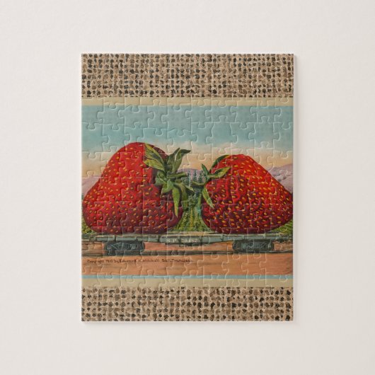 Riesens Erdbeeren Antiquität Früchte Spaß Puzzle (Vertikal)